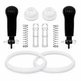 FROZTIVA 10-piece slushy machine maintenance kit with handles, pistons, springs, hopper gaskets, and auger shaft seals
