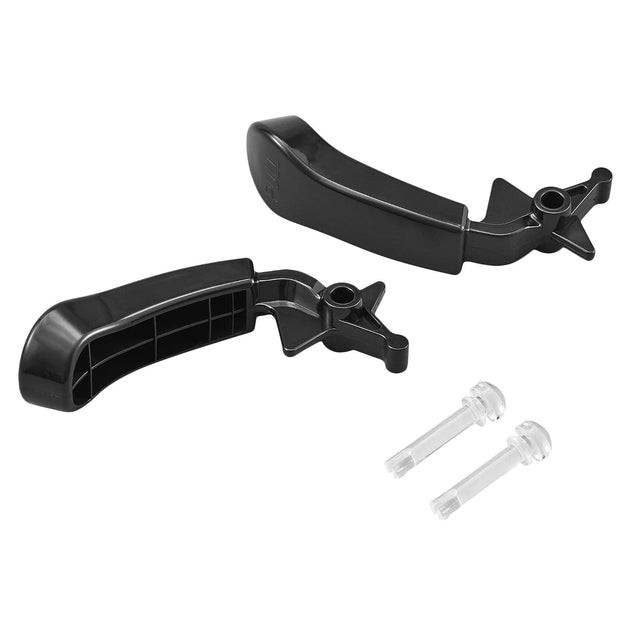 FROZTIVA two-pack slushy machine dispenser handle kit with two black handles and two clear push rods