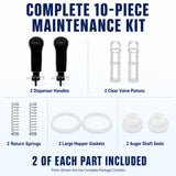 Ten-piece slushy machine maintenance kit showing two of each replacement component