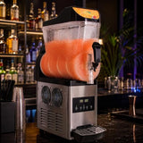 Dispenser handle installation example on a single-bowl frozen drink machine